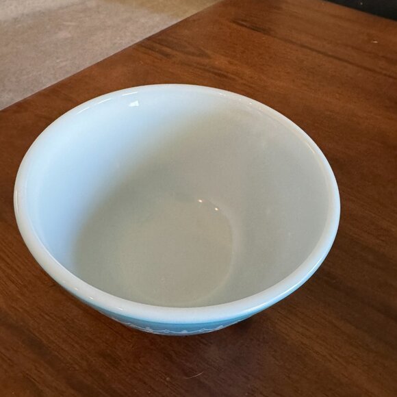 Vintage Pyrex By Corning Snowflake Blue #401 Nesting Bowl Replacement USA - Picture 9 of 14